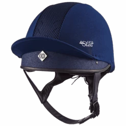Charles Owen 4Star Skull Helmet -Riding Apparel Store 4Star Navy Web