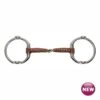 Metalab Leather Eggbutt Gag Pinchless Snaffle Bit – 17mm -Riding Apparel Store BE014525