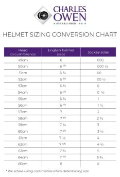 Charles Owen Sovereign Polo Helmet CLEARANCE -Riding Apparel Store Charles Owen Sizing Chart jpg