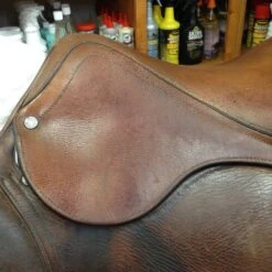 SOLD - 2002 Antares Jump Saddle 17" -Riding Apparel Store IMG 4668
