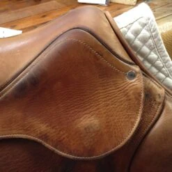 SOLD - 2010 Antares Jump Saddle - 19" -Riding Apparel Store IMG 4776