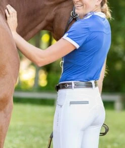 KL Select Gabrielle Breech -Riding Apparel Store KLSelectWhiteGreyBack
