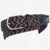 Ovation Stretch Belt -Riding Apparel Store OvBeltBrownTanBlack
