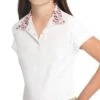 Ovation Ellie Tech Show Shirt - Childs Short Sleeve 1 Ovation Ellie Tech Show Shirt - Childs Short Sleeve -Riding Apparel Store OvationEllieWhite OMG Ponies cropped