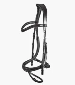 Premier Equine Savuto Anatomic Bridle With Crank Noseband And Flash -Riding Apparel Store PEsavuto anatomic bridle with crank noseband flash3