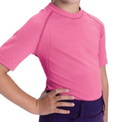 Romfh Child's Seamless Short Sleeve Shirt 8 Romfh Child's Seamless Short Sleeve Shirt -Riding Apparel Store RomfhChildsSeamlessSSShirtpink