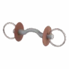 Beris Loose Ring With Tongue Port 1 Beris Loose Ring With Tongue Port -Riding Apparel Store berisLooseRingSnafflewithTonguePort