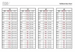 EGO7 Orion Field Boot -Riding Apparel Store ego7sizechart 2bfe8795 7aae 413e a34d e3f17984dfb6